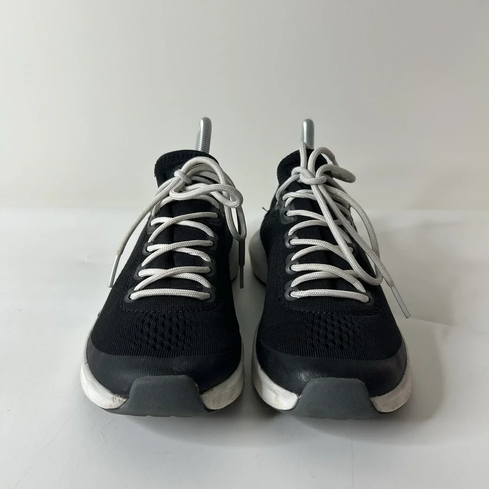 Olukai Kaholo Women's 7.5 Black Lace Up Casual Sneakers Tennis Walking FLAWS
